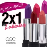 Flash Sale GOC Make Up: 2×1 en labiales