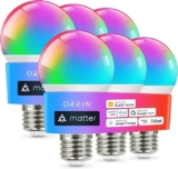 Juego de 6 focos inteligentes multicolor RGB bajan a su menor precio