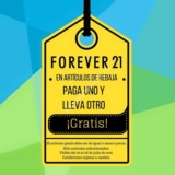 En Forever 21 2×1 en rebajas del 16 al 28 de julio
