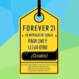 En Forever 21 rebajas al 2×1 este fin de semana