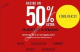 En Forever 21 50% de descuento en artículos ya rebajados