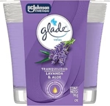 Vela aromatizante Glade Tranquilidad Lavanda & Aloe baja a un precio buenísimo