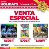 Venta Especial Gamers 15 y 16 de diciembre con descuentos en videojuegos y consolas