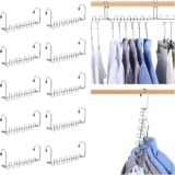 juego de 10 ganchos de ropa múltiples de acero inoxidable bajan a su menor precio