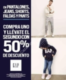 En GAP 2×1½ en jeans, pantalones, shorts, faldas y pants