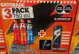 Promoción Gatorade cilindro NFL Gratis en la compra de 3 bebidas