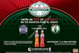 Promoción Gatorade NBA: 35% de descuento en boletos para el partido Sacramento Kings vs. Boston Celtics