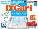Polvo para preparar gelatina cristalina sin azúcar D’Gari baja a su menor precio