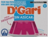 Polvo para preparar gelatina D’Gari sin azúcar sabor Zarzamora en su precio más bajo