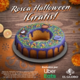 En El Globo Rosca de Halloween GRATIS al pedir un pan de muerto familiar por Uber Eats
