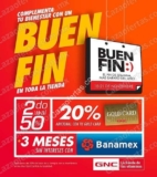 Ofertas GNC el Buen Fin 2016: 2ª pieza al 50% de descuento + 20% con Gold Card + 3 meses sin intereses con Banamex