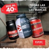 En GNC segundo a mitad de precio en todas las proteínas todo enero