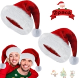 Paquete de 2 gorros navideños de Santa Claus bajan a un excelente precio