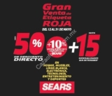 Gran Venta de Etiqueta Roja Sears: hasta 50% de descuento + hasta 15 meses sin intereses en departamentos participantes