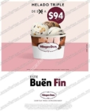 Ofertas Häagen-Dazs El Buen Fin 2018: helado triple a $94