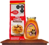 Combo harina para hot cakes con chispas de chocolate Betty Crocker + miel de abeja Carlota a un gran precio