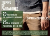 Hasta 25% de descuento en pantalones en tiendas Springfield