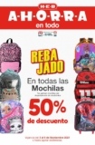 Ofertas HEB fin de semana: Todas las mochilas a mitad de precio y más