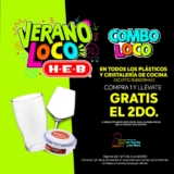 Verano Loco HEB: 2×1 en Plásticos y Cristalería y más