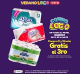 Folleto HEB Verano Loco: 3×2 en papel higiénico, 3×2 en pañales y productos gratis