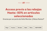 Rebajas de Invierno H&M de hasta 50% de descuento hoy acceso anticipado para miembros