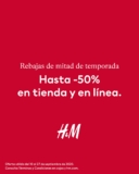 H&M Rebajas de mitad de temporada con hasta 50% de descuento