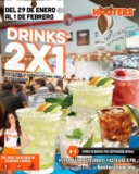 2×1 en bebidas en Hooters este fin de semana