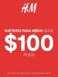 En H&M suéteres para niños desde $100 pesos