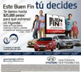 Ofertas del Buen Fin 2014 en Hyundai te da un bono de $25,000 para comprar un Hyundai o el seguro