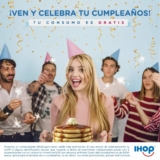 Promoción IHOP Cumpleaños 2021: Come gratis si vas en compañía de 3 personas o más