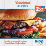 En IHOP 2×1 en Hamburguesas, Crepas, Ensaladas y Malteadas de lunes a viernes (sucursales participantes)