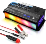 Inversor de corriente para auto 1000 W con luz ambiental baja de precio