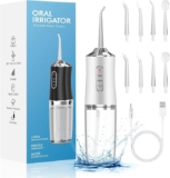 Hilo de agua dental irrigador bucal recargable con puntas intercambiables baja a un precio buenísimo