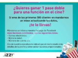 Boleto doble GRATIS al cine si actualizas los datos de tu cuenta Izzi