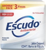 Jabón en barra Escudo Antibacterial Protección Neutra con 3 piezas baja a un super precio