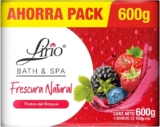 Ahorra pack jabones Lirio Bath & Spa Frescura Natural Frutos del Bosque con 4 piezas bajan a su menor precio