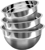Set de 3 tazones de acero inoxidable para cocina Vasconia bajan a su precio más económico