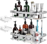 Juego de 4 estantes de aluminio para baño bajan a su menor precio
