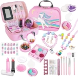 Juego de maquillaje para niñas con estuche de unicornio baja a su menor precio