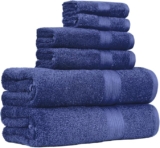 Juego de 6 toallas de baño de algodón bajan de precio