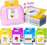 Juego didáctico para aprender inglés con 255 tarjetas parlantes bilingües bajan a su menor precio