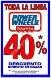 40% de descuento todos los Power Wheels en Juguetibici