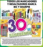 Ofertas Julio Regalado 2016: 30% de descuento en plumones y marcadores BIC y Sharpie