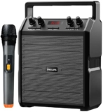Máquina de karaoke y bocina Bluetooth portátil Philips con micrófono baja de precio