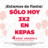 Promoción Kepacrepa 4º Aniversario: 3×2 en crepas en Multiplaza Aragón