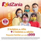 Paquete familiar KidZania 3 niños + 2 adultos por $999