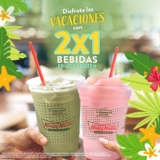 Promo de vacaciones Krispy Kreme: 2×1 en bebidas frías y frozen al pedir por delivery