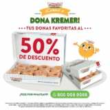 Promoción Krispy Kreme Día del Niño: Medias docenas y docenas de glaseada original a mitad de precio este fin