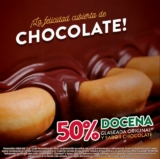 En Krispy Kreme docena glaseada y glaseada sabor chocolate a mitad de precio este fin de semana
