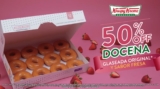 En Krispy Kreme docena glaseada original o sabor fresa a mitad de precio hoy y mañana